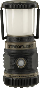 Streamlight 44941 Siege AA 200-Lumen Lantern with White & Red LEDs for Camping & Emergencies, Coyote