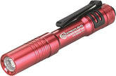 Streamlight 66605 MicroStream USB 250-Lumen 1150-Candela EDC Ultra-Compact LED Flashlight with Rechargeable Battery, Easy-Open Box, Red