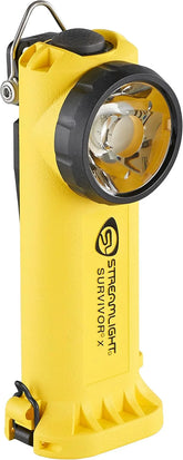 Streamlight 90962 Survivor X 250-Lumen Right-Angle Firefighter's Flashlight with Charger and Charging System, Yellow