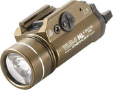 Streamlight 69267 TLR-1 HL 1000-Lumen 20000 Candela Rail-Mounted Tactical Weapon Light with Specific Compatibility Rail Locating Keys, Flat Dark Earth Brown