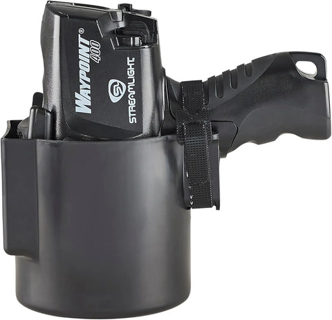 Streamlight 44911 WayPoint 400 Rechargeable 1400-Lumen Long Range Pistol-Grip Spotlight with 120V AC Charger and Polymer Holder/Mount, Black