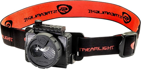 Streamlight 61601 Double Clutch USB 125-Lumen 1700-Candela LED Headlamp, Spot and Flood Beams, Rechargeable Capable, Black
