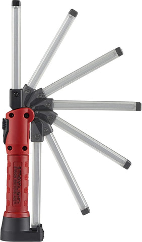 Streamlight 74854 Strion Switchblade 500-Lumen Rechargeable Compact Multi-Function LED Work Light with Color-Rite Technology and AC Piggyback Charger, Red
