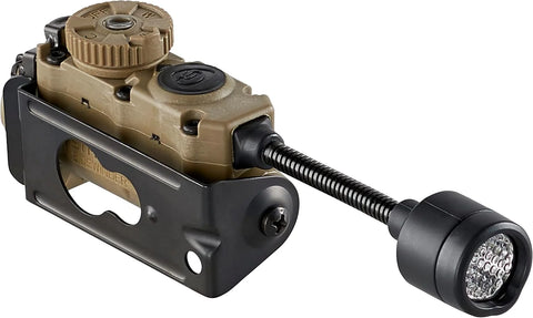 Streamlight 14307 Sidewinder Stalk 76-Lumen Hands-Free Gear Mounted Flexible Task Light with White/Red/Blue/IR LEDs, Coyote