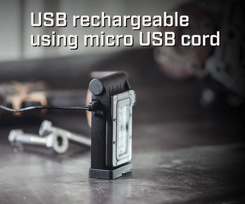 Streamlight 61500 Flipmate 500-Lumen USB Rechargeable Multi-Function Compact Work Light, Black