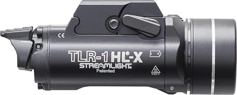 Streamlight 69501 TLR-1 HL-X USB 1500-Lumen 15000-Candela Rechargeable Rail-Mounted Tactical Weapon Light with Specific Compatibility Rail Locating Keys, Black