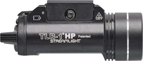 Streamlight 59150 TLR-1 HP 1000-Lumen Rail Mounted High Candela Tactical Weapon Light with Rail Locating Keys and Batteries, Black