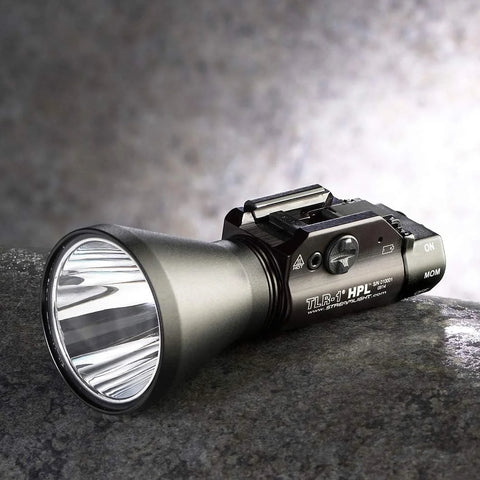 Streamlight 69219 TLR-1 HPL 1000-Lumen Long-Range Rail Mounted Weapon Light Featuring Strobe with Long Gun Kit with Thumbscrew, Safe Off Door Switch and Remote Pressure Switch, Black