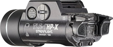 Streamlight 69168 TLR-1 HP-X USB 1300-Lumen High Candela Rail-Mounted Rechargeable Weapon Light, Includes Rail Locating Keys and Batteries, Black
