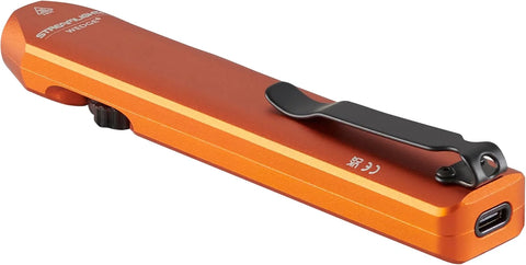 Streamlight 88820 Wedge 1,000-Lumen Max 300-Lumen Standard 1,200-Candela Flat Everyday Carry Flashlight, Includes USB-C Cable and Lanyard, Orange