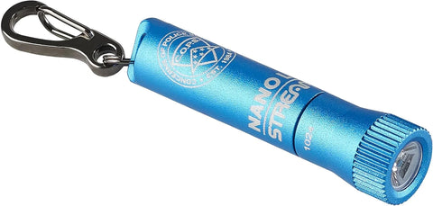 Streamlight 73021 Nano Light II 20-Lumens Miniature Keychain LED Flashlight with AAAA Alkaline Battery, Blue C.O.P.S Edition