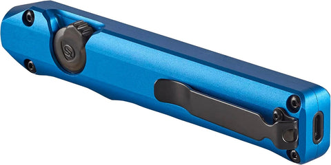 Streamlight 88817 Wedge 1,000-Lumen Max 300-Lumen Standard 1,200-Candela Flat Everyday Carry Flashlight, Includes USB-C Cable and Lanyard, Blue