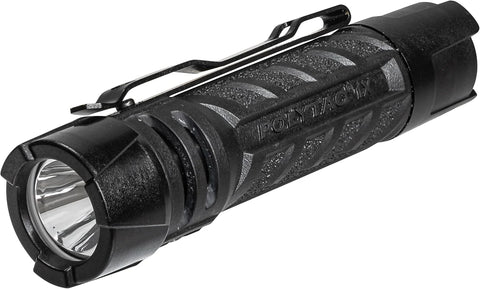 Streamlight 86000 PolyTac 1X 350-Lumen 12,000-Candela LED Handheld Flashlight, Rechargeable Capable, Uses Multiple Battery Types, Black
