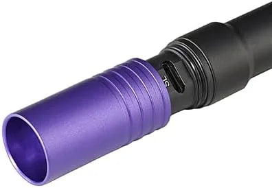 Streamlight 66148 Stylus Pro USB 400nm UV Rechargeable Penlight with 120V AC Adapter, USB Cord and Nylon Holster, Black
