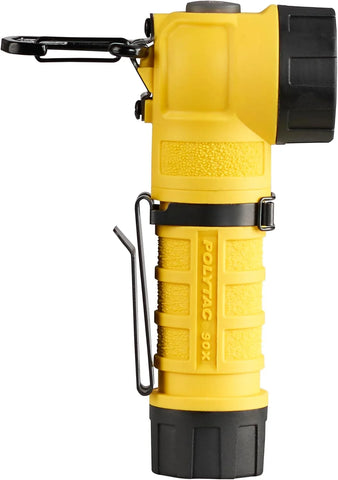 Streamlight 88831 PolyTac 90X 500-Lumen 7,000-Candela LED Right Angle Flashlight, Yellow