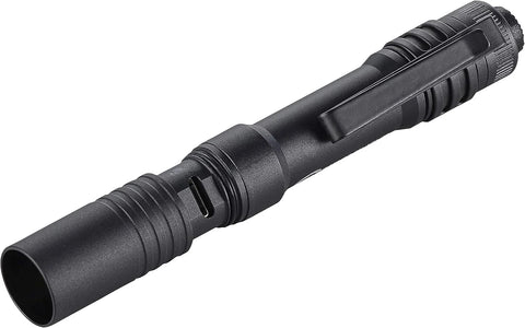 Streamlight 66604 MicroStream USB 250-Lumen 1150-Candela EDC Ultra-Compact LED Flashlight with Rechargeable Battery, Easy-Open Box, Black