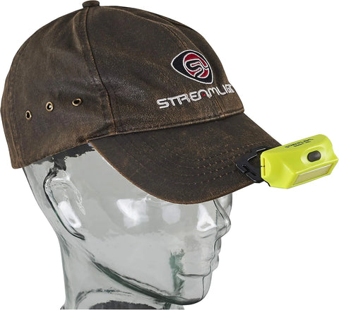 Streamlight 61710 Bandit Pro 180-Lumen USB Rechargeable LED Headlamp with Elastic Head Strap, Visor Clip, and USB Cable, Yellow