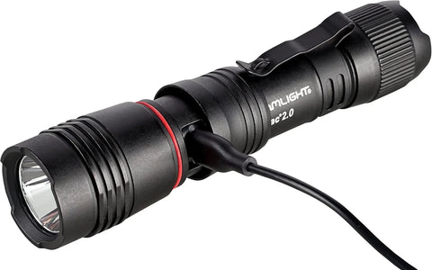 Streamlight 89000 ProTac 2.0 2000-Lumen 17300-Candela Rechargeable Tactical LED Flashlight with USB C Cable, and Holster, Box, Black