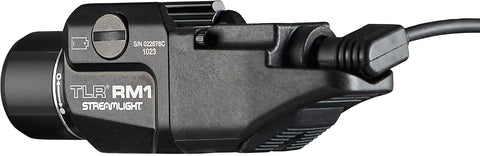 Streamlight 69440 TLR RM 1 500-Lumen Low-Profile Rail Mounted Tactical Lighting System with Rail Locating Keys, Remote Pressure Switch, Mounting Clips and CR123A Battery, Black