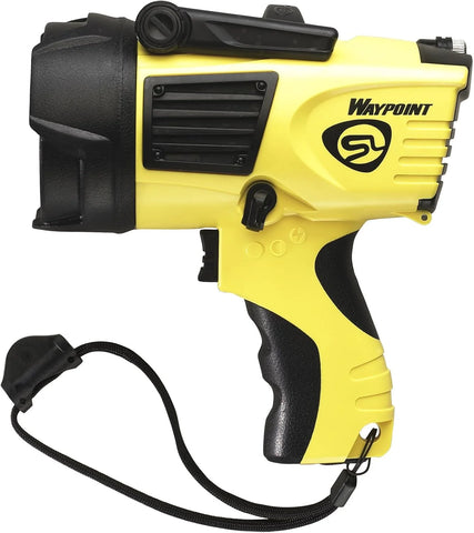 Streamlight 44900 Waypoint 750-Lumen 150,000-Candelas 775 Meter Beam LED Spotlight with 12V DC Power Cord and Mount Holder, Yellow