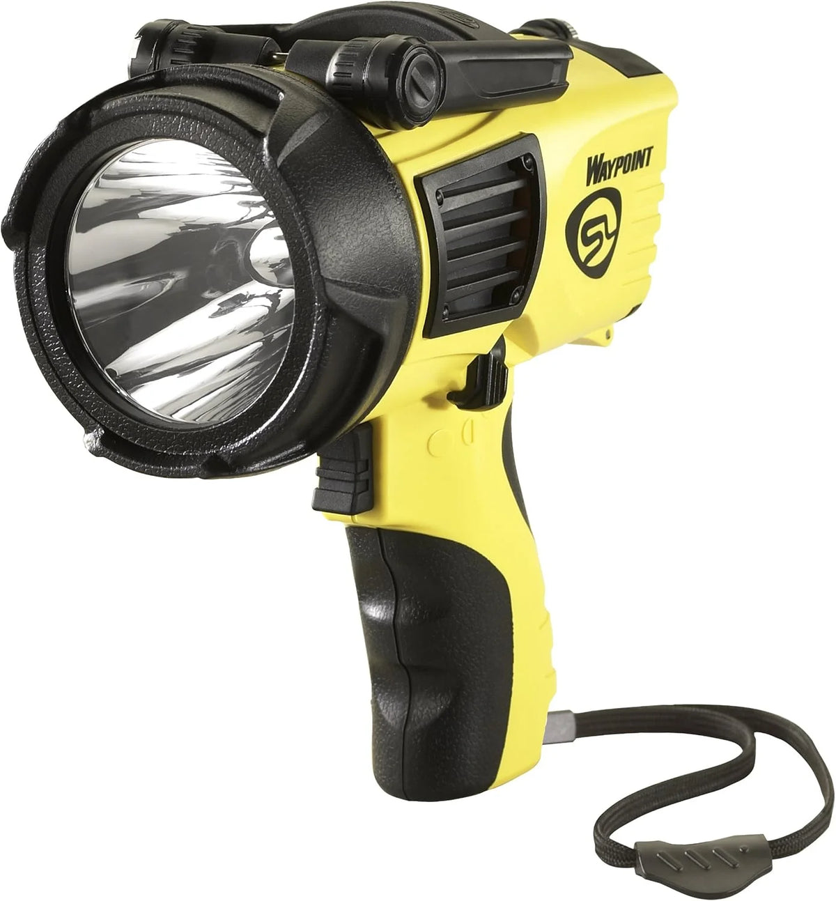 Streamlight 44900 Waypoint 750-Lumen 150,000-Candelas 775 Meter Beam LED Spotlight with 12V DC Power Cord and Mount Holder, Yellow