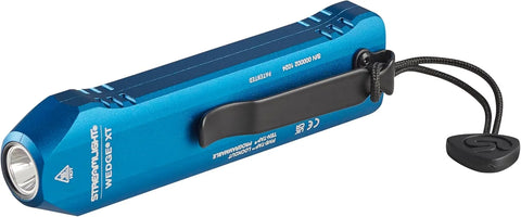 Streamlight 88825 Wedge XT 500-Lumen 1,900-Candela Flat Everyday Carry Flashlight, Includes USB-Cable and Pocket Lanyard, Blue C.O.P.S. Edition