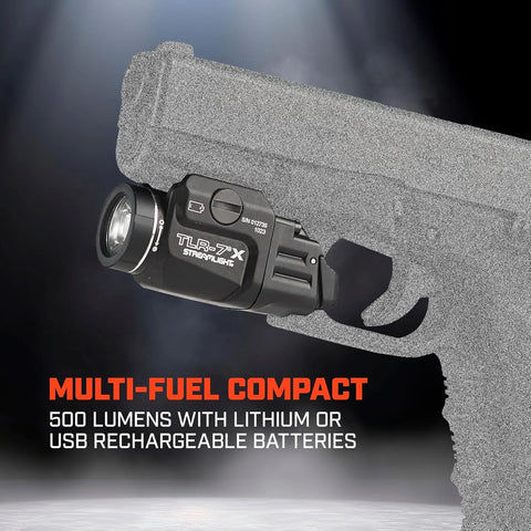 Streamlight 69429 TLR-7 X 500-Lumen 5000-Candela Compact Tactical Weapon Light with High & Low Paddle Switches and Key Kit, Flat Dark Earth