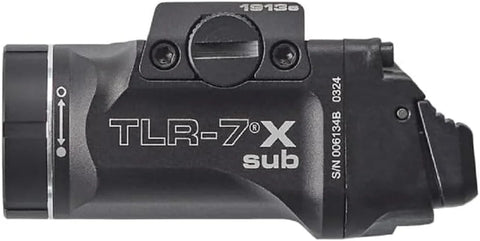 Streamlight 69402 TLR-7 X sub 500-Lumen Tactical Weapon Light Designed Exclusively and Solely for Select 1913 Railed Subcompact Handguns, Includes Mounting Kit and Keys, Black