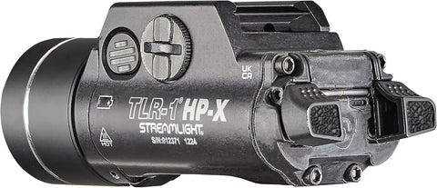Streamlight 69167 TLR-1 HP-X 1000-Lumen High Candela Rail-Mounted Weapon Light, Includes Rail Locating Keys and Batteries, Black