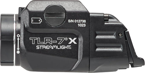 Streamlight 69455 TLR-7 X USB 500-Lumen 5000-Candela Compact Tactical Weapon Light with Interchangeable High & Low Switches and Key Kit, Black