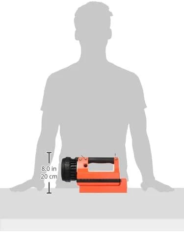 Streamlight 45857 E-Spot LiteBox 1500-Lumen 110000 Candela Rechargeable Spot Beam Lantern with Power Failure System, AC/DC Charging, Heavy Duty Shoulder Strap and Mounting Rack, Orange