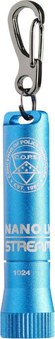 Streamlight 73021 Nano Light II 20-Lumens Miniature Keychain LED Flashlight with AAAA Alkaline Battery, Blue C.O.P.S Edition