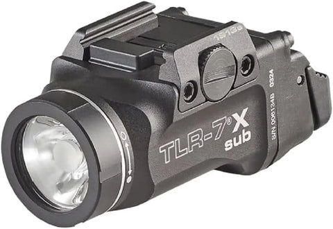 Streamlight 69402 TLR-7 X sub 500-Lumen Tactical Weapon Light Designed Exclusively and Solely for Select 1913 Railed Subcompact Handguns, Includes Mounting Kit and Keys, Black