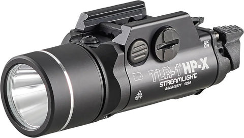 Streamlight 69167 TLR-1 HP-X 1000-Lumen High Candela Rail-Mounted Weapon Light, Includes Rail Locating Keys and Batteries, Black