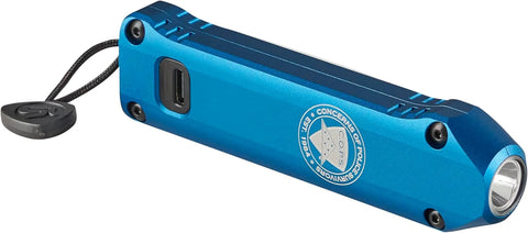 Streamlight 88825 Wedge XT 500-Lumen 1,900-Candela Flat Everyday Carry Flashlight, Includes USB-Cable and Pocket Lanyard, Blue C.O.P.S. Edition