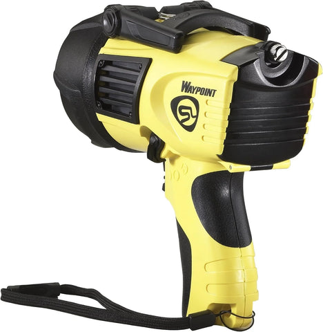 Streamlight 44900 Waypoint 750-Lumen 150,000-Candelas 775 Meter Beam LED Spotlight with 12V DC Power Cord and Mount Holder, Yellow