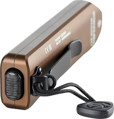Streamlight 88813 Wedge XT 500-Lumen 1,900-Candela Flat Everyday Carry Flashlight, Includes USB-Cable and Pocket Lanyard, Coyote