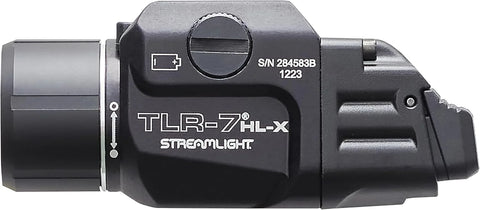 Streamlight 69458 TLR-7 HL-X USB 1000-Lumen 22000-Candela Rechargeable Rail Mounted Weapon Light with Interchangeable High & Low Switches and Key Kit, Black
