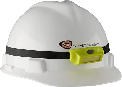 Streamlight 61716 Bandit Pro 180-Lumen USB Rechargeable LED Headlamp with Elastic Head Strap, Rubber Hard Hat Strap, 3M Dual Lock Fasteners, and USB Cable, Yellow