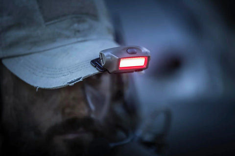 Streamlight 61706 Bandit 180-Lumen USB Rechargeable Red LED Headlamp with Elastic Head Strap, Clip, and USB Cable, Coyote