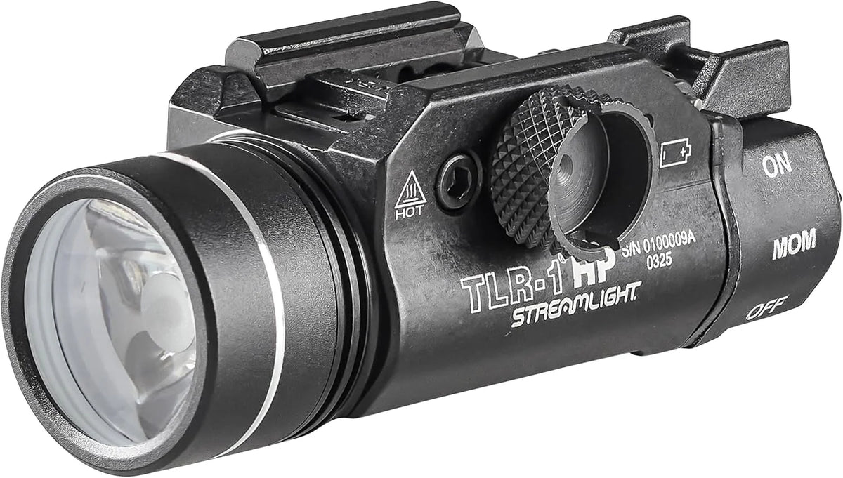 Streamlight 59152 TLR-1 HP 1000-Lumen High Candela Weapon Mounted Light with Long Gun Kit, Includes Safe Off Remote and Standard Switches, Remote Pressure Switch, Mounting Clips, Black