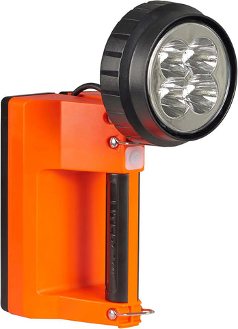 Streamlight 45861 E-Spot Firebox 1500-Lumen 110000 Candela Rechargeable Spot Beam Lantern with Dual Rear LEDs, AC/DC Charging, Heavy Duty Shoulder Strap, and Mounting Rack, Orange
