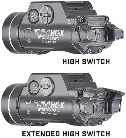 Streamlight 69501 TLR-1 HL-X USB 1500-Lumen 15000-Candela Rechargeable Rail-Mounted Tactical Weapon Light with Specific Compatibility Rail Locating Keys, Black