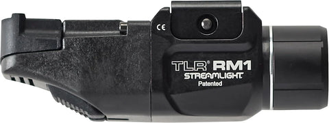 Streamlight 69440 TLR RM 1 500-Lumen Low-Profile Rail Mounted Tactical Lighting System with Rail Locating Keys, Remote Pressure Switch, Mounting Clips and CR123A Battery, Black