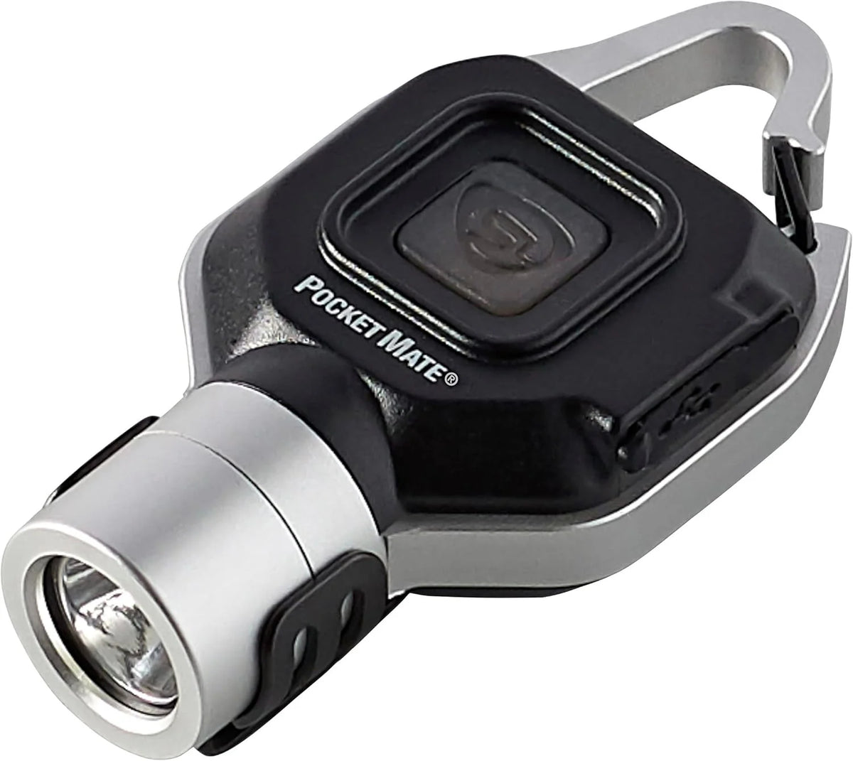 Streamlight 73300 Pocket Mate 325-Lumen Keychain/Clip-on USB Rechargeable Flashlight, Silver