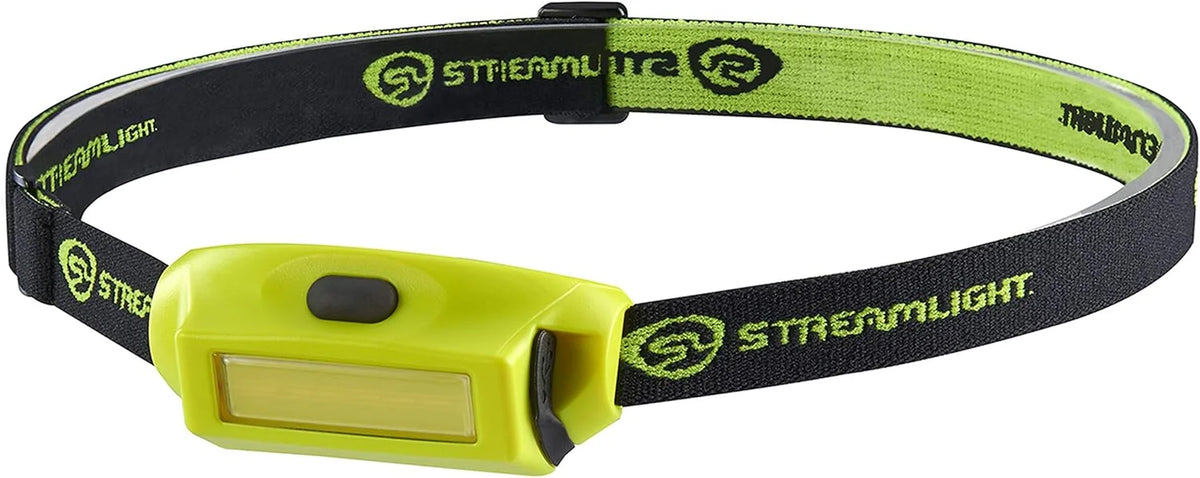Streamlight 61716 Bandit Pro 180-Lumen USB Rechargeable LED Headlamp with Elastic Head Strap, Rubber Hard Hat Strap, 3M Dual Lock Fasteners, and USB Cable, Yellow