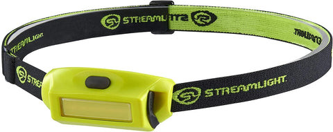 Streamlight 61710 Bandit Pro 180-Lumen USB Rechargeable LED Headlamp with Elastic Head Strap, Visor Clip, and USB Cable, Yellow