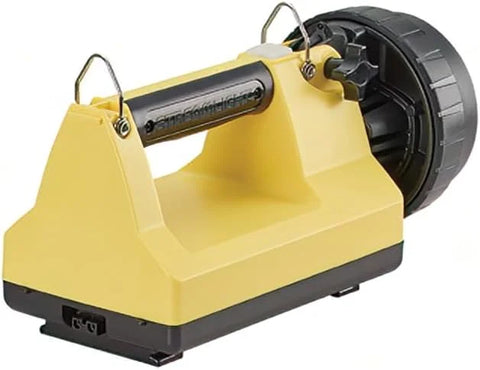 Streamlight 45821 E-Flood LiteBox 1500-Lumen 4700 Candela Rechargeable Flood Beam Lantern with AC/DC Charging, Heavy Duty Shoulder Strap and Mounting Rack, Yellow