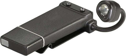 Streamlight 61125 ClipMate 70-Lumen 500-Candela Rechargeable Hands-Free Clip-On Light with White and Red LEDs, Black