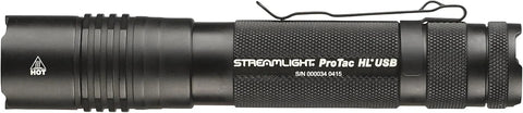 Streamlight 88052 ProTac HL USB 1000-Lumen Multi-Fuel USB Rechargeable Professional Tactical Flashlight with USB Cable, and Holster, Black, Box